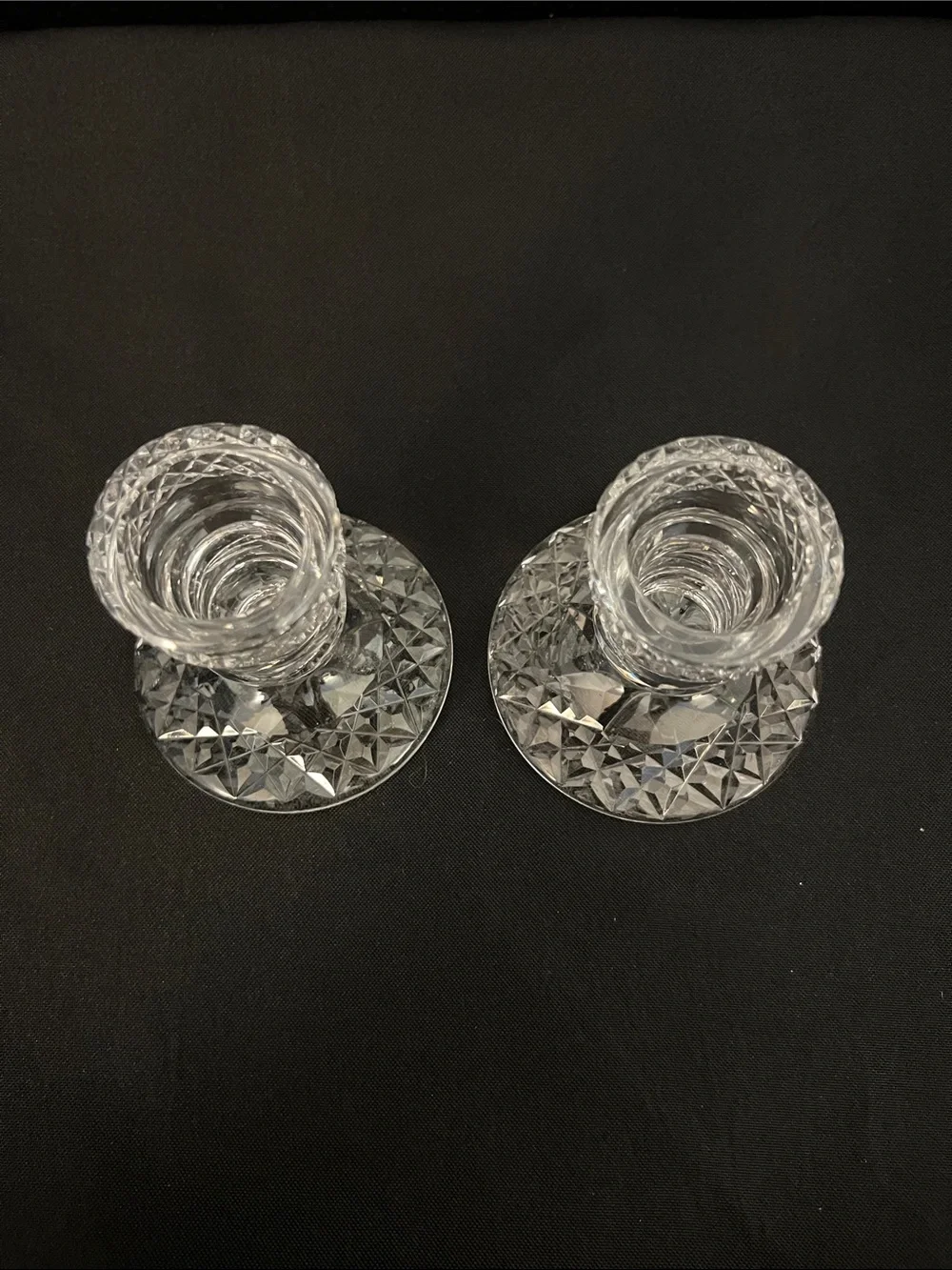 Pair of Waterford Crystal Candle Holders